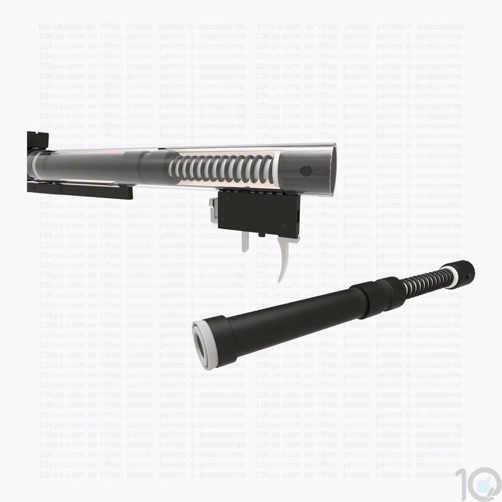 NX 100 Precihole Air Rifle Brown Butt Black Rifle Colour - view 4